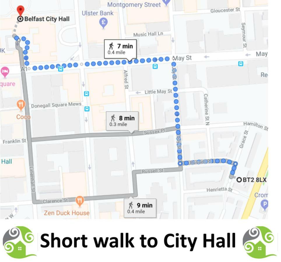 Very Central Location- Free Parking - 2 Bedrooms Belfast Zewnętrze zdjęcie
